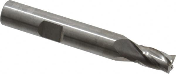 Square End Mill: 9/32'' Dia, 7/16'' LOC, 3/8'' Shank Dia, 2-1/2'' OAL, 4 Flutes, Solid Carbide MPN:T12-403-09