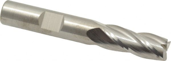 Square End Mill: 3/8'' Dia, 7/8'' LOC, 3/8'' Shank Dia, 2-1/2'' OAL, 4 Flutes, Solid Carbide MPN:TR-404-12