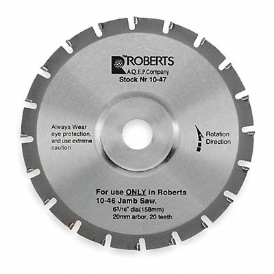 Jamb Saw Blade 6 3/16 In Carbide Tip MPN:10-47-2