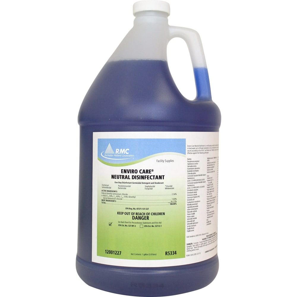 RMC Enviro Care Neutral Disinfectant, 128 Oz, Case Of 4 Jugs (Min Order Qty 2) MPN:PC12001227CT