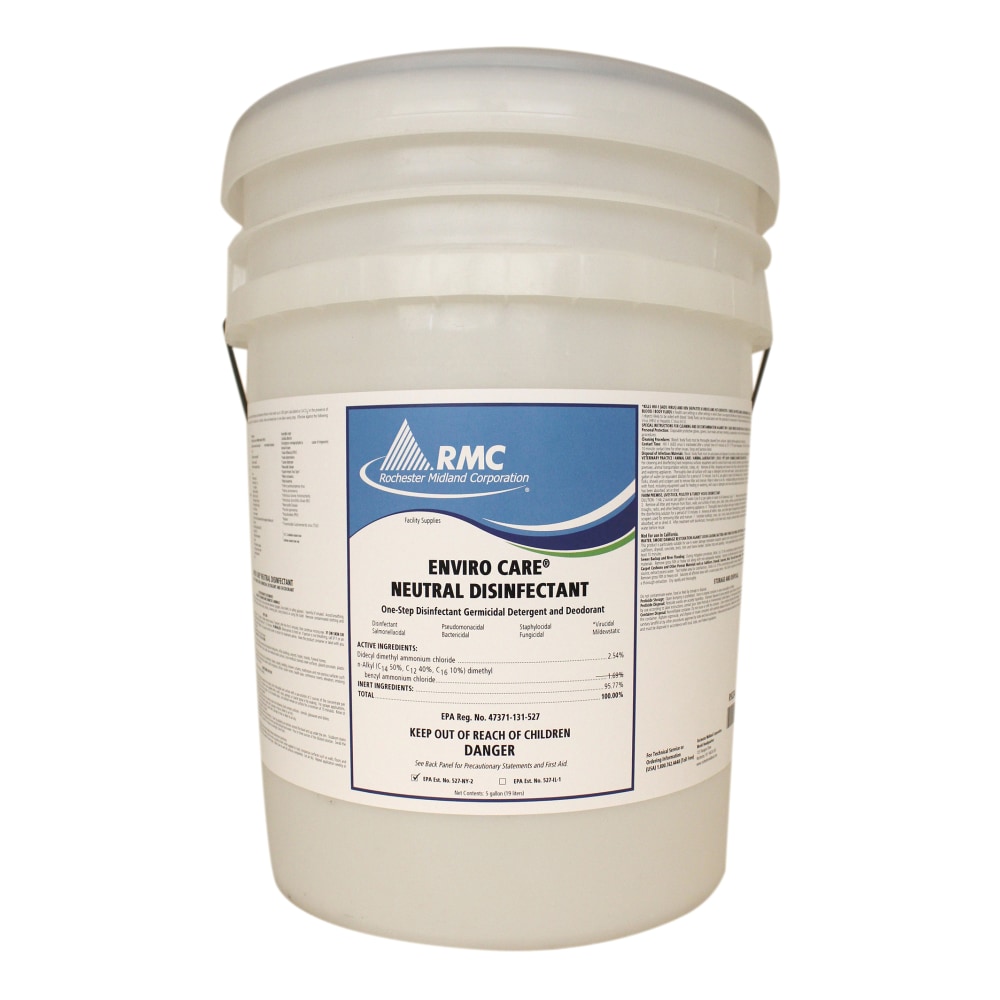 Rochester Midland Enviro Care Neutral Disinfectant, 5 Gallon Container MPN:12001245