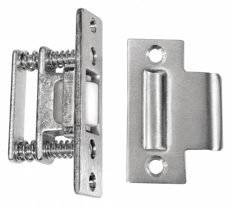 T Strike Roller Latch Brass Pull Opening MPN:592 US26D