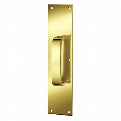 Pull Plate Rectangle Brass 3 1/2 x15 In MPN:122 X 70B.3