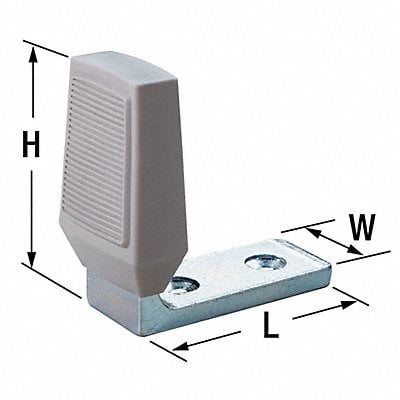 Angle Door Stop Floor Mount Zinc-Plated MPN:486.2C