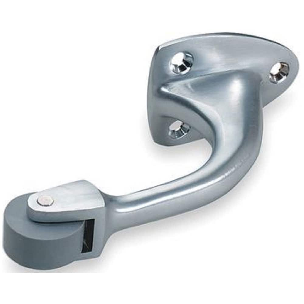 Stops, Type: Curved Roller Stop , Finish/Coating: Satin Chrome , Projection: 2-3/4 (Inch) MPN:085814