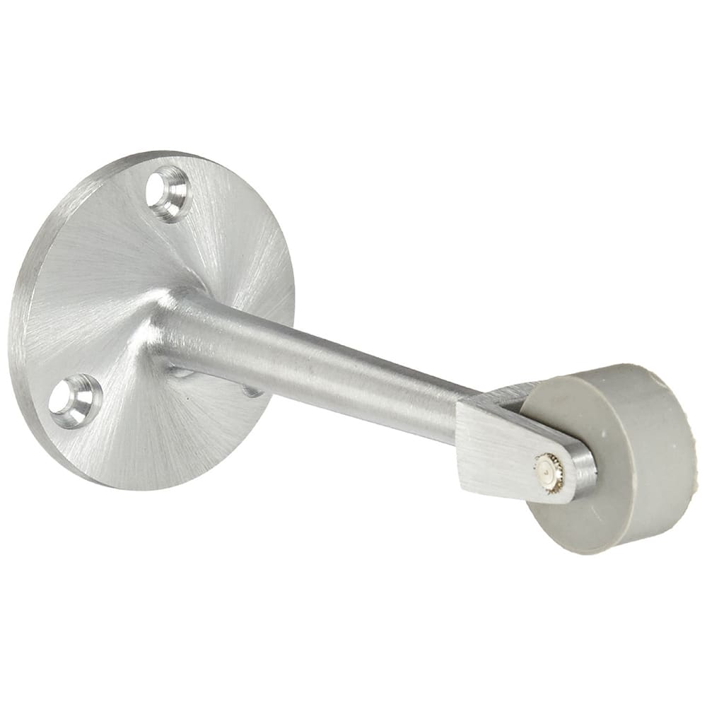 Stops, Type: Straight Roller Stop , Finish/Coating: Satin Chrome , Projection: 4-9/16 (Inch) MPN:085815