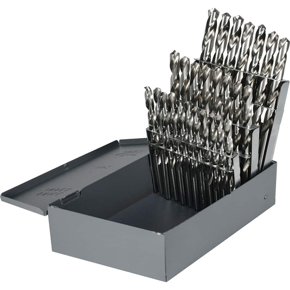 Drill Bit Sets, Drill Bit Set Type: Jobber Length Drill Bits , Tool Material: High Speed Steel , Shank Type: Straight Shank , Drill Point Angle: 137  MPN:95090832