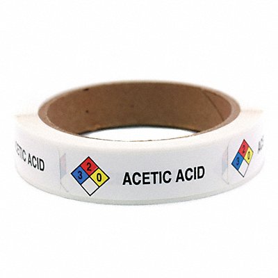 Item Haz Chem Label Acetic Acid PK250 MPN:141541