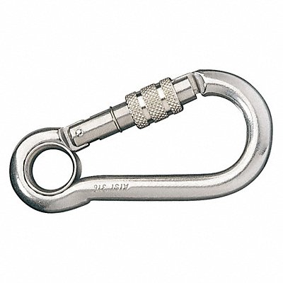 Carabiner Hook Double Lock SS 3/8 MPN:RF650