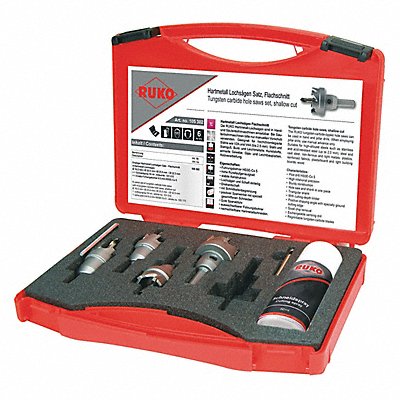 Hole Saw Kit 6 Pieces Tungsten Carbide MPN:105302