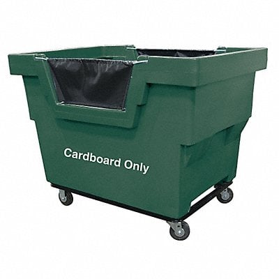 Cube Truck HDPE Green 23.6 cu ft. MPN:G23-GNX-CMC-4UNN