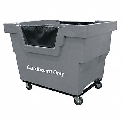 Cube Truck HDPE Gray 23.6 cu ft. MPN:G23-GRX-CMC-4UNN