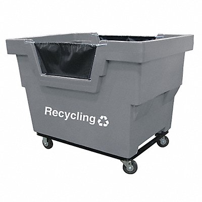 Cube Truck HDPE Gray 23.6 cu ft. MPN:G23-GRX-RMC-4UNN