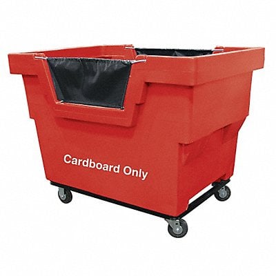 Cube Truck HDPE Red 23.6 cu ft. MPN:G23-RDX-CMC-4UNN