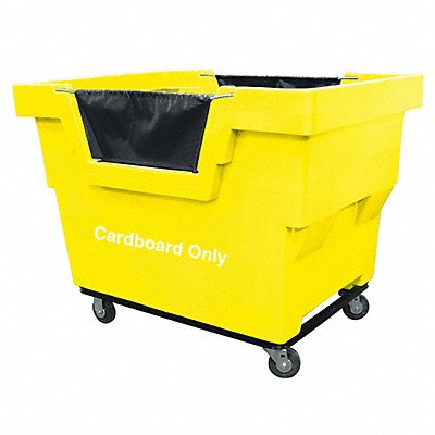 Cube Truck HDPE Yellow 23.6 cu ft. MPN:G23-YLX-CMC-4UNN