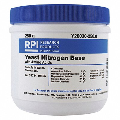 Yeast Nitrogen Base w/ Amino Acids 250g MPN:Y20030-250.0