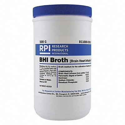 Brain Heart Infusion Broth 500g MPN:B11000-500.0