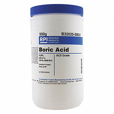 Boric Acid ACS Grade 500g MPN:B32025-500.0