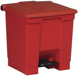 8 Gal Rectangle Unlabeled Trash Can MPN:FG614300RED