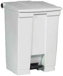 18 Gal Rectangle Unlabeled Trash Can MPN:FG614500WHT