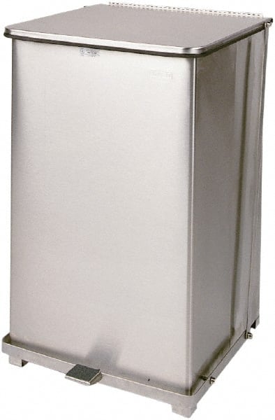 40 Gal Square Unlabeled Trash Can MPN:FGST40SSPL