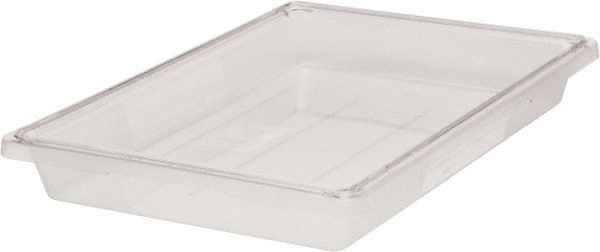 Food Tote Box Container: Polycarbonate, Rectangular, Snap-On Lid MPN:FG330700CLR