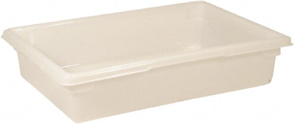 Food Tote Box Container: Polyethylene, Rectangular MPN:FG350800WHT