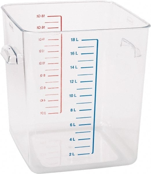 Food Storage Container: Polycarbonate, Rectangular MPN:FG631800CLR