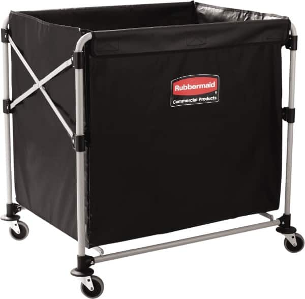 Rubbermaid Commercial Products, Collapsible X Cart Laundy Bin/Cart, College Move-In, Transport Supplies & Groceries, Steel, 8 Bushel MPN:1881750