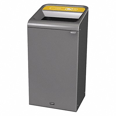 Recycling Container Square 23 gal Gray MPN:1961626