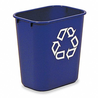 Desk Recycling Container Blue 3-1/4 gal. MPN:FG295573BLUE