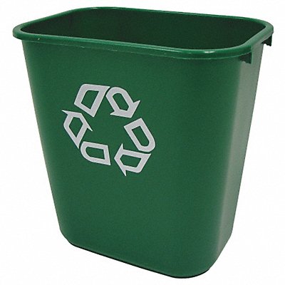 Desk Recycling Container Green 7 gal. MPN:FG295606GRN