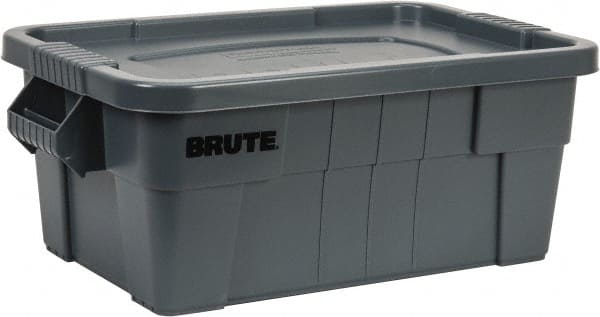 Polyethylene Storage Tote: 400 lb Capacity MPN:FG9S3000GRAY