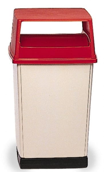 Trash Can & Recycling Container Lid: Rectangle, For 56 gal Trash Can MPN:FG256V00RED