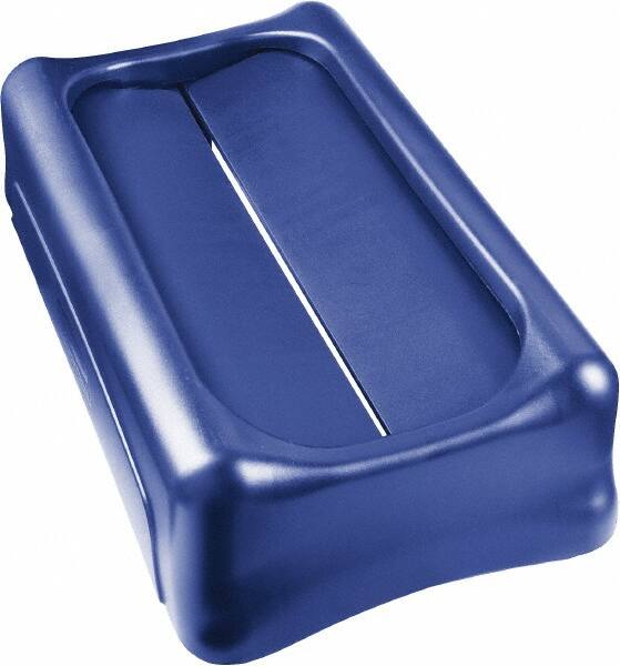 Swing Lid: Rectangle, For 23 gal Trash Can MPN:FG267360BLUE