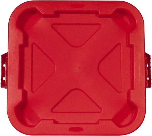 Trash Can & Recycling Container Lid: Square, For 28 gal Trash Can MPN:FG352900RED