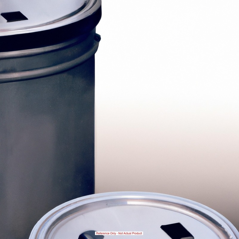 Trash Can Top Lid Flat 32 gal Black MPN:2016965