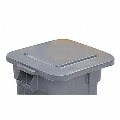 D1938 Trash Can Top Flat Snap-On Closure Gray MPN:FG352700GRAY