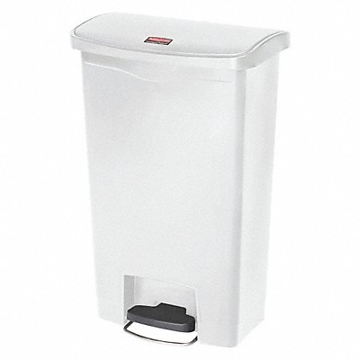 Trash Can Rectangular 13 gal White MPN:1883557