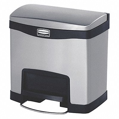 Wastebasket Rectangular 4 gal Black MPN:1901982