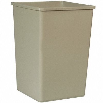 Trash Can Square 35 gal Beige MPN:FG395800BEIG