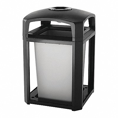 Ash/Trash Can 35 gal Black Polycarbonate MPN:FG397001BLA