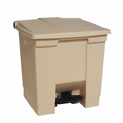 F9110 Step On Trash Can Rectangular 8 gal. MPN:FG614300BEIG