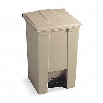 F9109 Step On Trash Can Rectangular 12 gal. MPN:FG614400BEIG