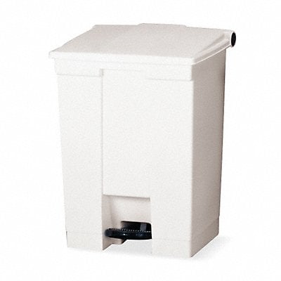 F9109 Step On Trash Can Rectangular 12 gal. MPN:FG614400WHT