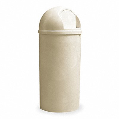 Trash Can Round 15 gal Beige MPN:FG816088BEIG