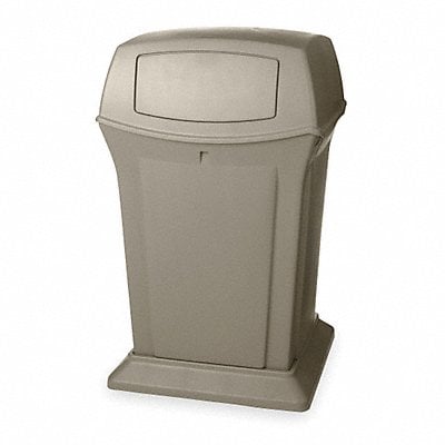 D0236 Trash Can 45 gal Beige Plastic MPN:FG917188BEIG