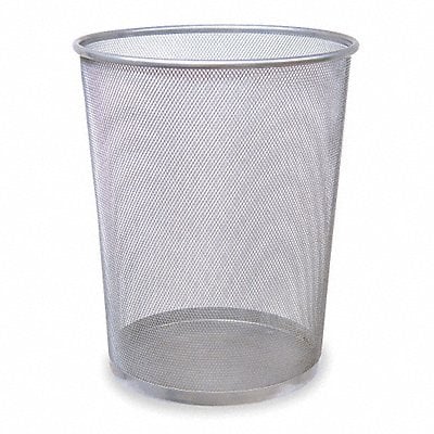 Wastebasket Round 5 gal Silver MPN:FGWMB20SLV