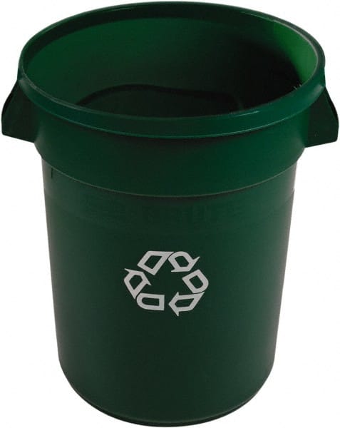 Recycling Container: 32 gal, Round, Green MPN:1788472