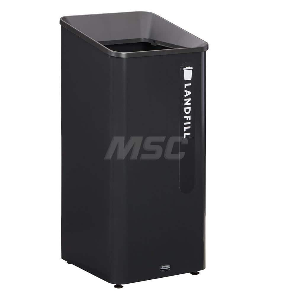 Recycling Container: 23 gal, Square, Black MPN:2078988